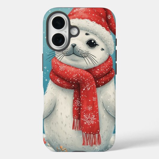 Holiday Baby Seal  Case-Mate iPhone Hülle (Rückseite)