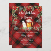 Holiday Baby Shower Einladung (Vorne/Hinten)