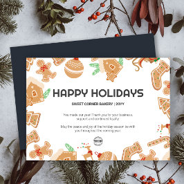 Holiday Baking Bäckerei Gingerbrot Ferienkarte Einladung