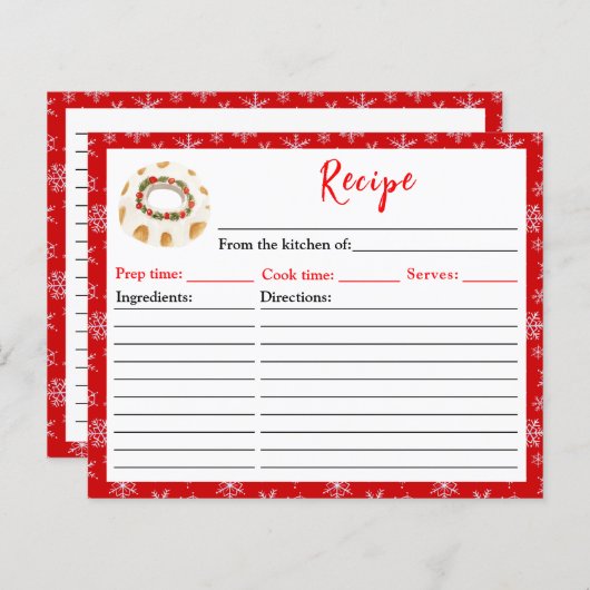 Holiday Baking Bundt Cake Recipe (Vorne/Hinten)