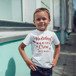 Holiday Baking Crew Kinder Shirt mit Namen