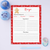 Holiday Baking Gingerbread Man Rezept Seite (Einzeln)