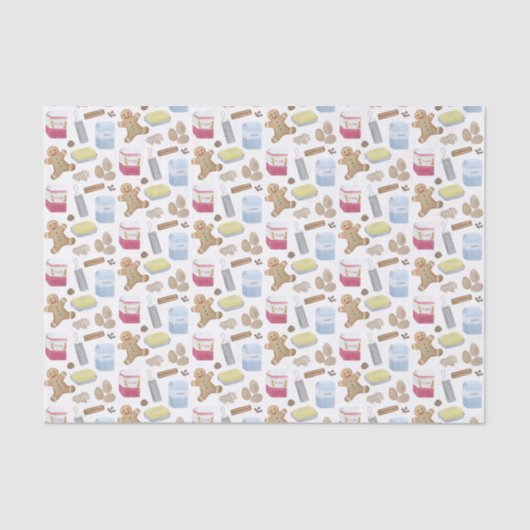 Holiday Baking Lebbrot Rezept Tissue Seidenpapier (Vorderseite)