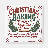 "Holiday Baking Wisdom Wird Kitchen Decor Magnet (Vorne)