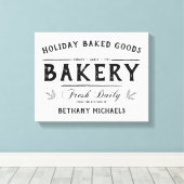 Holiday Bakods Vintag Name des Bauernhauses Leinwanddruck (Insitu (Holzboden))