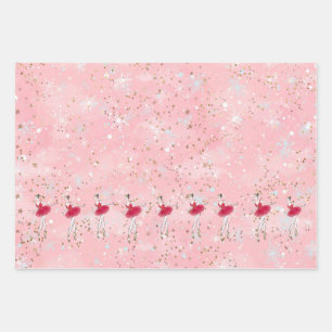 Holiday Ballerina Weihnachtswrapping Geschenkpapier Set