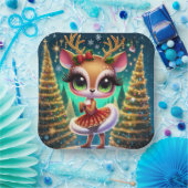 Holiday Ballet Reindeer Star Pappteller (Party)