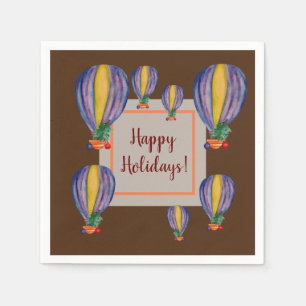 Holiday Balloons Serviette