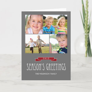 Holiday Banner Holiday Foto Card Feiertagskarte