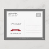 Holiday Banner Holiday Foto Card Postkarte (Rückseite)