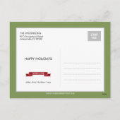 Holiday Banner Holiday Foto Karte Postkarte (Rückseite)