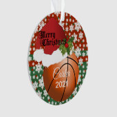 Holiday Basketball | DIY Name Ornament (Vorderseite)