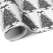 Holiday Bat Tree Geschenkpapier (Rolleneckpunkt)