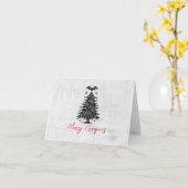 Holiday Bat Tree Karte (Gelbe Blume)