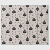 Holiday Baubles Moderne Weihnachten Geschenkpapier (Flach)