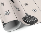 Holiday Baubles Moderne Weihnachten Geschenkpapier (Rolleneckpunkt)
