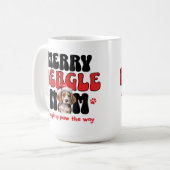 Holiday Beagle Dog Mom Kaffeetasse (Vorderseite Links)