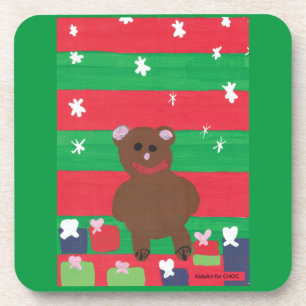 Holiday Bear - Kinder Kunst für das CHOC Getränkeuntersetzer