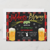 Holiday Beer Party Einladung (Vorderseite)