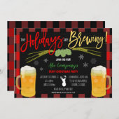 Holiday Beer Party Einladung (Vorne/Hinten)