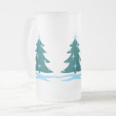 Holiday Beer Tasse Festival Weihnachten Baum Bierg (Vorderseite Links)