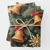 Holiday Bells, Decorative Christmas Pattern, Geschenkpapier Set (Beispiel)
