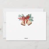 Holiday Bells Foto Holiday Card Feiertagskarte (Rückseite)