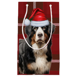 Holiday Bernese Mountain Dog Fun Karierte Weihnach Kleine Geschenktüte