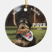 Holiday Bernese Mountain Dog Photo Ornament (Vorne)