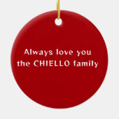 Holiday Bernese Mountain Dog Photo Ornament (Hinten)