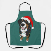 Holiday Bernese Mountain Dog Schürze (Vorderseite)