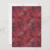 Holiday Berries Pinienwald Probe Abendessen Einladung (Rückseite)