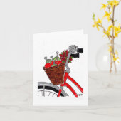 Holiday Bike Karte (Gelbe Blume)