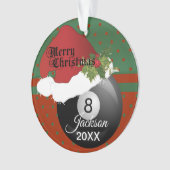 Holiday Billiard Design| DIREKT Ornament (Vorderseite)