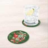 Holiday Bird Runder Pappuntersetzer (Vor Ort)