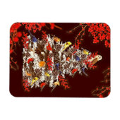Holiday Bird Tree Magnet (Horizontal)