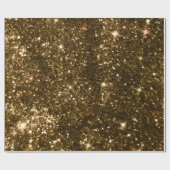 Holiday Black and Gold Imitate Glitzer Weihnachten Geschenkpapier (Flach)