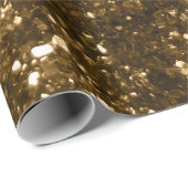 Holiday Black and Gold Imitate Glitzer Weihnachten Geschenkpapier (Rolleneckpunkt)