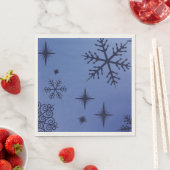 Holiday Black Snowflake Serviette (Beispiel)
