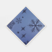 Holiday Black Snowflake Serviette (Ecke)