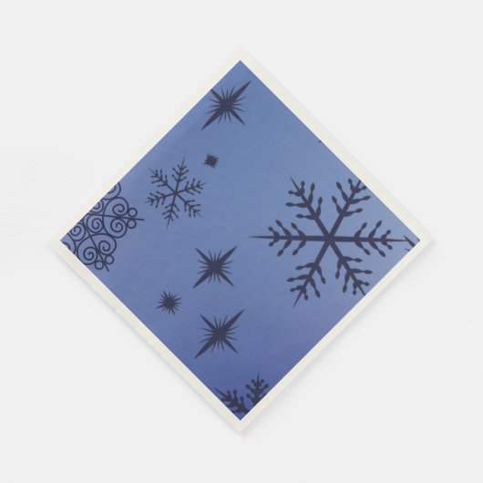 Holiday Black Snowflake Serviette (Ecke)