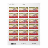 Holiday Blessings | Foto Address Label Adressaufkleber (Vorne)