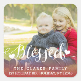 Holiday Blessings | Foto Address Stickers