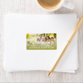 Holiday Blessings | Holiday Foto Address Label Adressaufkleber (Insitu)