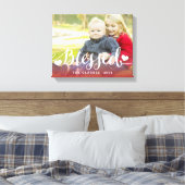 Holiday Blessings | Holiday Foto Wrapped Canvas Leinwanddruck (Insitu (Schlafzimmer))