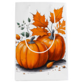 Holiday Blessings Pumpkins Gift Bags Mittlere Geschenktüte (Vorderseite)