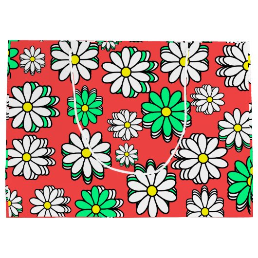 Holiday Bloom Geschenktasche Große Geschenktüte (Rückseite)