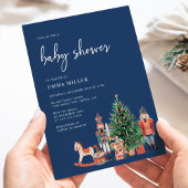 Holiday Blue Baby Dusche Einladung