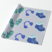 Holiday Blue Geschenkpapier (Ungerollt)