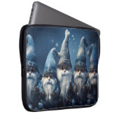 Holiday Blue Gnomes Winter Laptop Bag Laptopschutzhülle (Vorne Rechts)